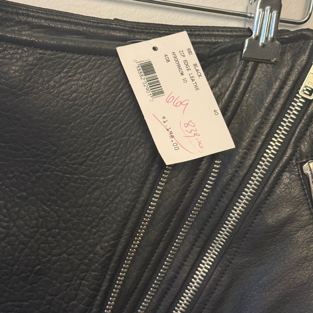 Barbara Bui Black Leather Mini Skirt - Picture 3 of 3